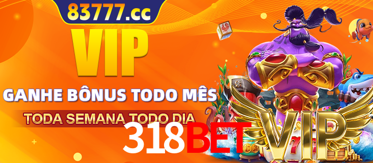 Banner promocional do 318BET oferecendo 100% de recompensas adicionais contínuas para quem fizer o login diário (Daily sign-in), com um mascote de coelho.