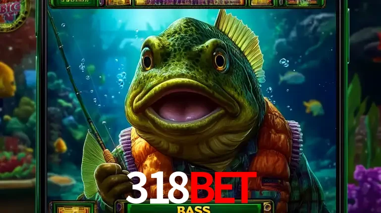 Personagem de peixe pescador do popular jogo de slot com tema de pescaria, uma das emocionantes opções de caça-níqueis para jogar e ganhar no cassino 318BET.